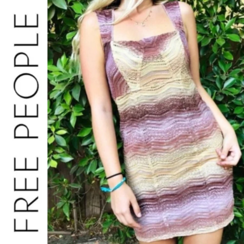 Free People Multicolor Mini Dress